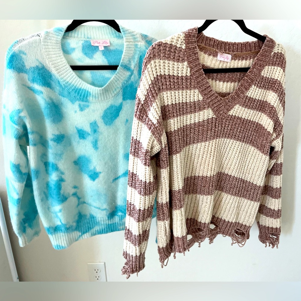 Pink Lily sweater bundle!